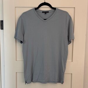 Robert Barakett Pale Blue V-Neck Tee